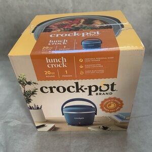 NIB Crock-Pot Blue Lunch Crock Food Warmer